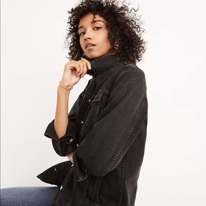 Madewell Oversized Denim Jacket in Lunar Wash